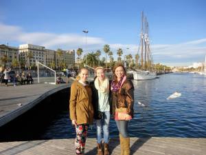 At the pier in Barcelona!