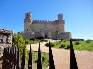 Medieval Castle in Manzanares El Real, Spain